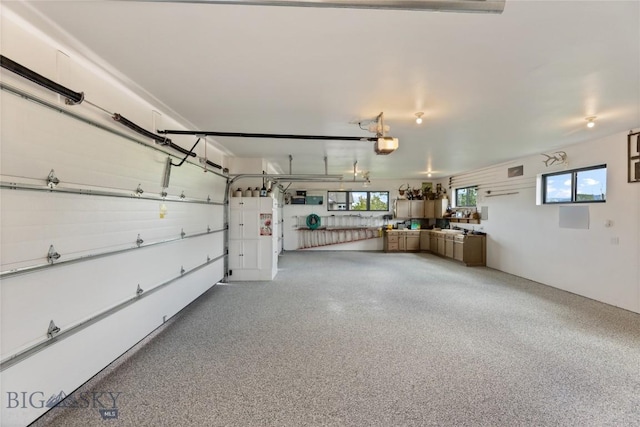 646 Arrow Trl, Bozeman, MT 59718 - garage featuring a garage door opener