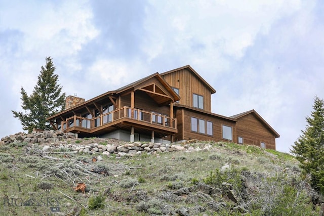 16 Sagittarius Skwy, Emigrant, MT 59027 - back of property with a chimney