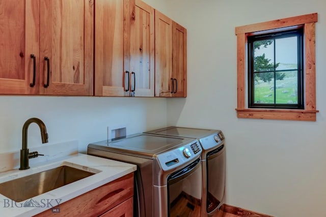 16 Sagittarius Skwy, Emigrant, MT 59027 - laundry room featuring cabinet space and washer and clothes dryer