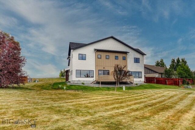 1102 Ridgeview Trl, Livingston, MT 59047 - rear view of house featuring board and batten siding