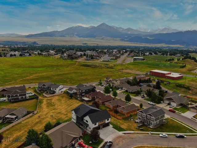 1102 Ridgeview Trl, Livingston, MT 59047 - aerial perspective of suburban area with mountains
