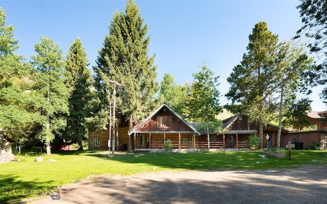 495 Jardine Rd, Gardiner, MT 59030 - cabin featuring a front yard