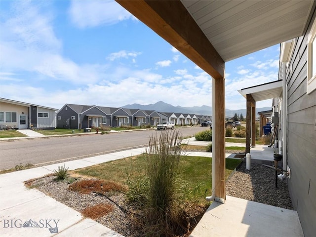 407 Brookline St Unit B, Livingston, MT 59047 - view of yard featuring a residential view and a mountain view