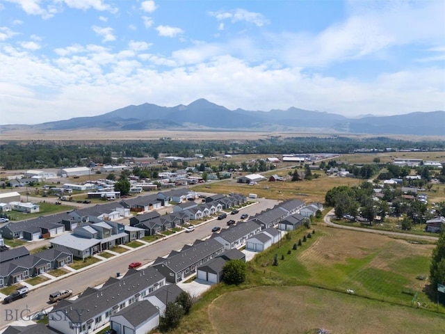 407 Brookline St Unit A, Livingston, MT 59047 - aerial perspective of suburban area featuring a mountain backdrop