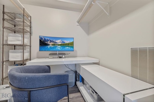 519 E Mendenhall St, Bozeman, MT 59715 - home office with wood finished floors