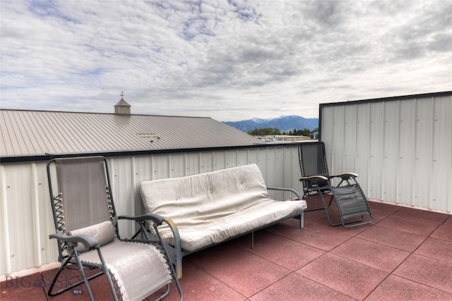 33 Intrepid Dr, Bozeman, MT 59718 - view of patio / terrace featuring a mountain view