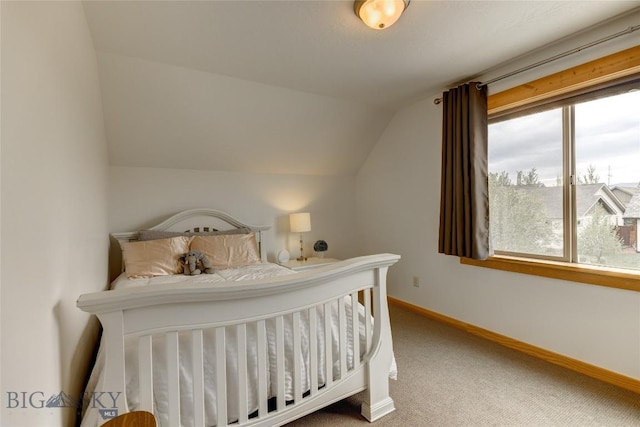 3493 Lolo Way, Bozeman, MT 59718 - bedroom with vaulted ceiling and carpet flooring