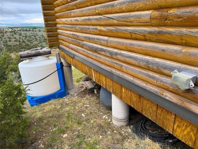 222 S Fork Ray Creek Rd, Townsend, MT 59644 - exterior view of log siding