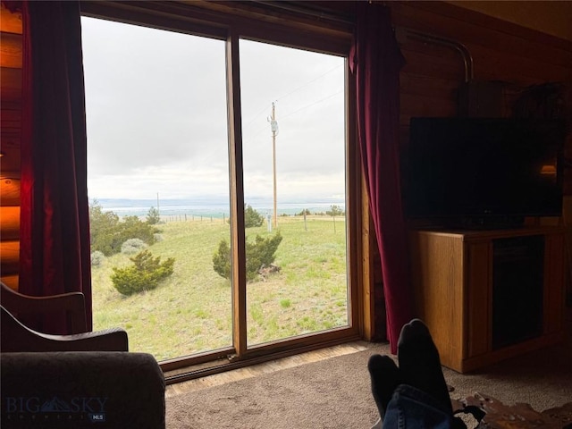 222 S Fork Ray Creek Rd, Townsend, MT 59644 - living area with wood finished floors