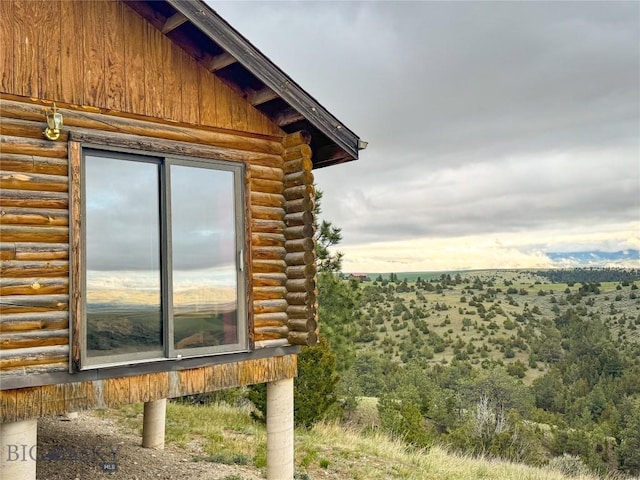 222 S Fork Ray Creek Rd, Townsend, MT 59644 - exterior view of log siding