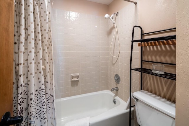 75 Rose Hip Cir, Big Sky, MT 59716 - bathroom featuring shower / bath combination with curtain and toilet
