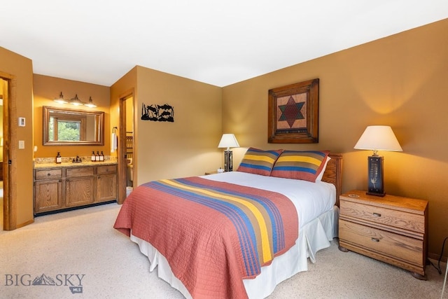 75 Rose Hip Cir, Big Sky, MT 59716 - bedroom featuring light carpet and ensuite bathroom