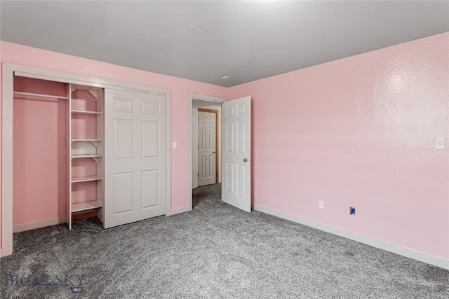 3135 Mantle, Butte, MT 59701 - unfurnished bedroom with carpet, baseboards, and a closet
