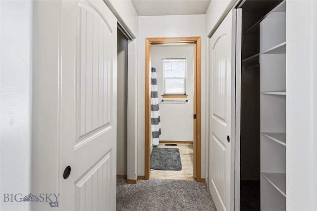 3135 Mantle, Butte, MT 59701 - hall with carpet flooring and baseboards