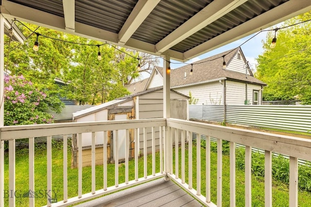 209 N 3rd, Bozeman, MT 59715 - deck featuring a lawn
