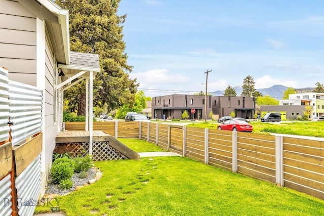 209 N 3rd, Bozeman, MT 59715 - view of yard featuring a mountain view and a residential view