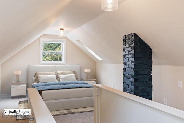 209 N 3rd, Bozeman, MT 59715 - bedroom with carpet floors and vaulted ceiling