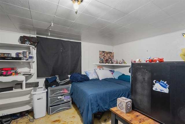 2422 Pine St, Butte, MT 59701 - bedroom with concrete floors