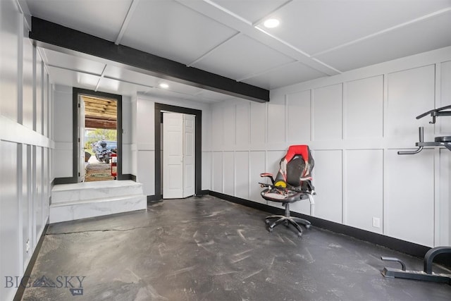 2422 Pine St, Butte, MT 59701 - basement featuring a decorative wall and recessed lighting