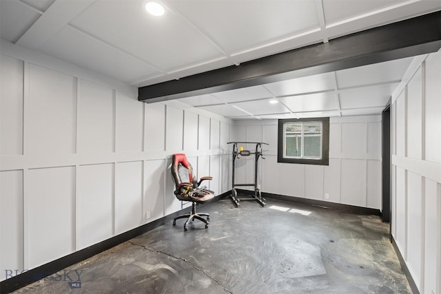2422 Pine St, Butte, MT 59701 - below grade area featuring a decorative wall and recessed lighting