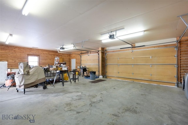 198 E River Rd, Emigrant, MT 59027 - garage featuring a garage door opener