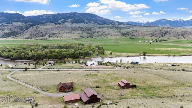 198 E River Rd, Emigrant, MT 59027 - view of mountain background with a large body of water and rural landscape