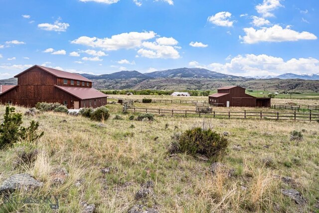 198 E River Rd, Emigrant, MT 59027 - mountain view with rural landscape