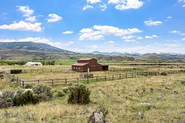 198 E River Rd, Emigrant, MT 59027 - view of mountain background with rural landscape and agricultural land