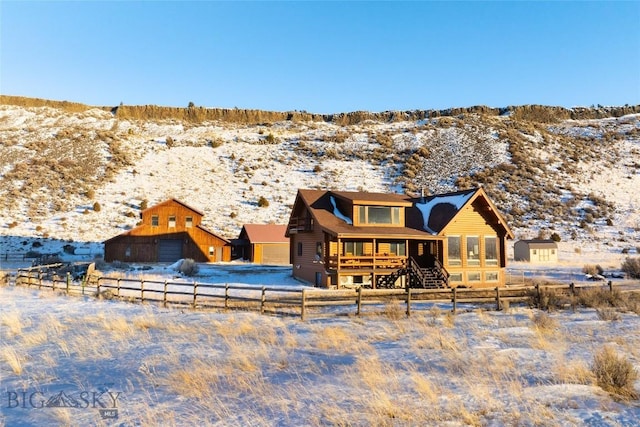 198 E River Rd, Emigrant, MT 59027 - view of front of house featuring a garage