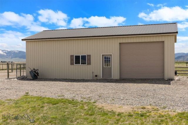 106 Lonesome Dove Rd, Cameron, MT 59720 - detached garage with a mountain view