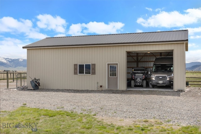 106 Lonesome Dove Rd, Cameron, MT 59720 - view of pole building with a mountain view