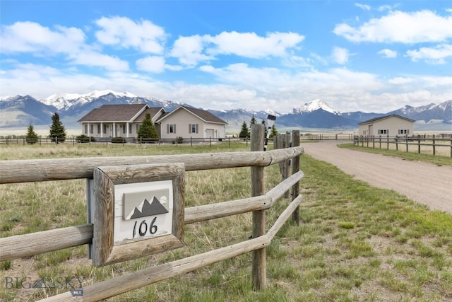 106 Lonesome Dove Rd, Cameron, MT 59720 - view of street with a mountain view and a view of rural / pastoral area