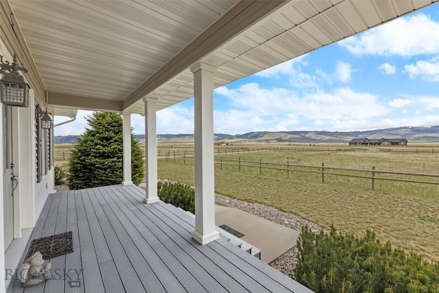 106 Lonesome Dove Rd, Cameron, MT 59720 - porch with a rural view and a mountain view