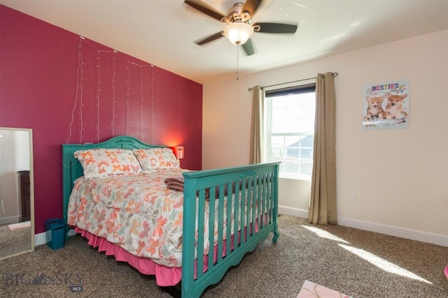 2008 Avocet Ct, Belgrade, MT 59714 - carpeted bedroom with ceiling fan and baseboards