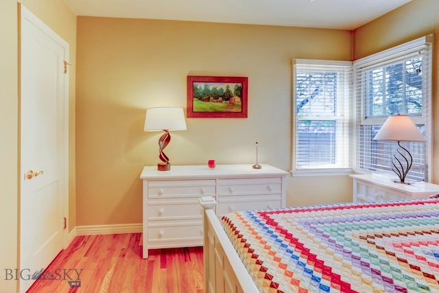 923 W Clark St, Livingston, MT 59047 - bedroom with multiple windows, light wood-style flooring, and baseboards