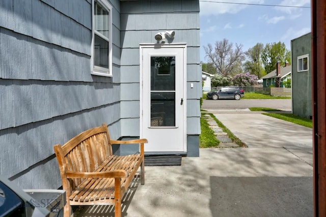 923 W Clark St, Livingston, MT 59047 - doorway to property featuring a patio area
