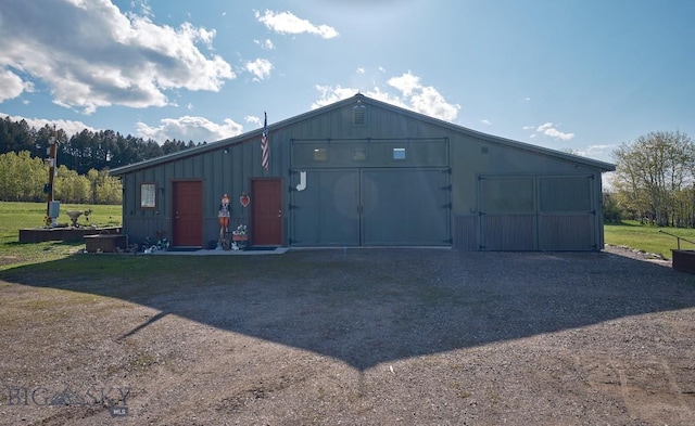 2178 Little Bear Rd, Gallatin Gateway, MT 59730 - view of pole building featuring driveway