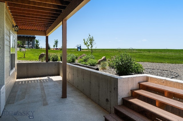 145 Cushing Ln, Manhattan, MT 59741 - view of patio with a rural view