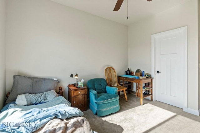 1711 Shelby Ave, Belgrade, MT 59714 - carpeted bedroom with a ceiling fan