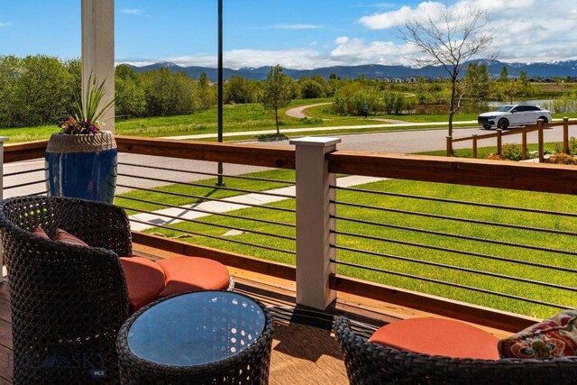 5333 Westmorland Dr, Bozeman, MT 59718 - balcony with a mountain view