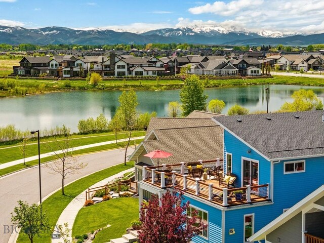 5333 Westmorland Dr, Bozeman, MT 59718 - aerial view of residential area with a water and mountain view