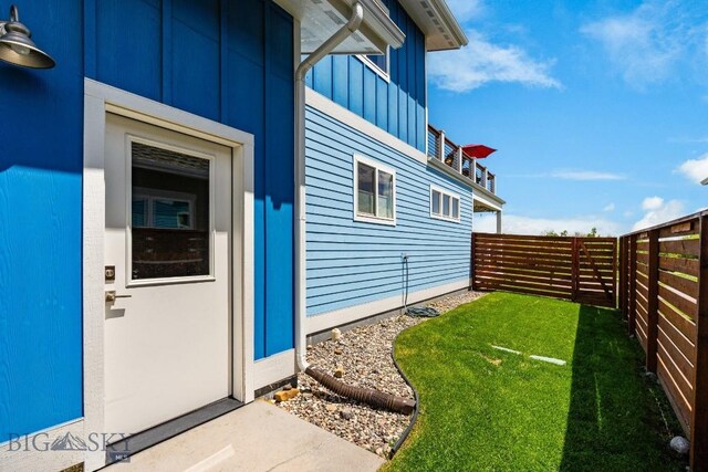 5333 Westmorland Dr, Bozeman, MT 59718 - property entrance with board and batten siding