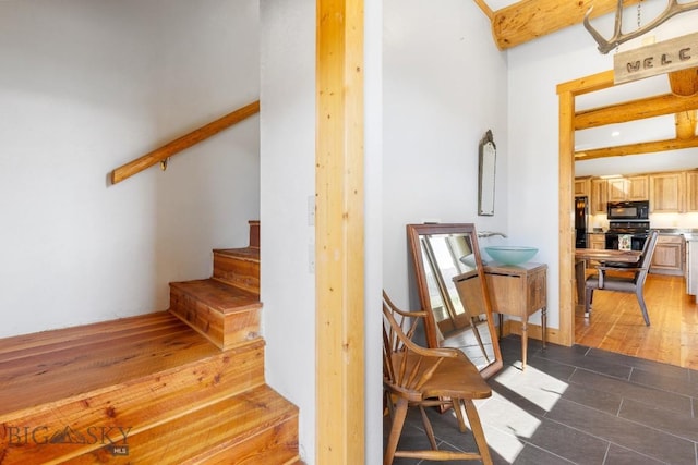 23 Lake Trl, Cameron, MT 59720 - staircase featuring tile patterned flooring