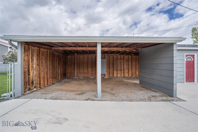 413 S Oak St, Townsend, MT 59752 - view of vehicle parking featuring a carport