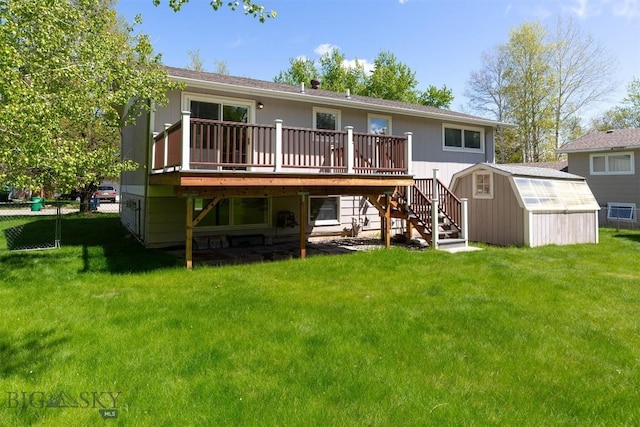 416 Morrow St, Bozeman, MT 59715 - back of house with stairs and a wooden deck