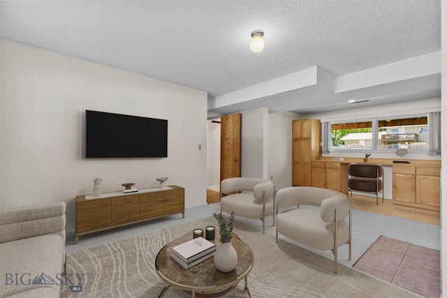 416 Morrow St, Bozeman, MT 59715 - living area with light colored carpet and a textured ceiling