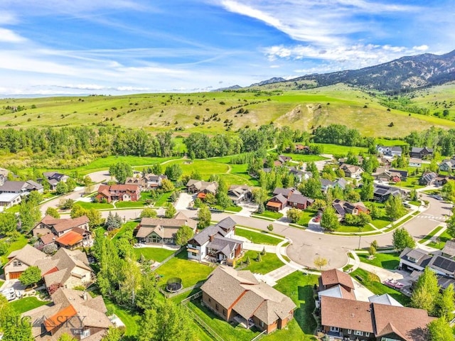 2296 Boylan Rd, Bozeman, MT 59715 - aerial perspective of suburban area featuring a mountainous background