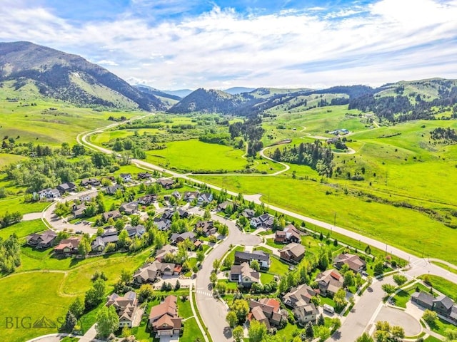 2296 Boylan Rd, Bozeman, MT 59715 - aerial view of residential area featuring a mountain backdrop