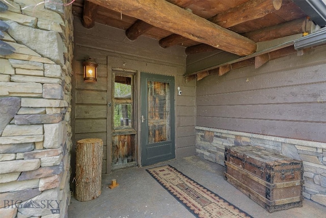1511 Mt Highway 287, Virginia City, MT 59755 - view of exterior entry featuring stone siding
