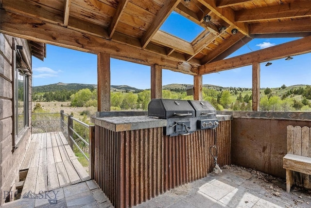 1511 Mt Highway 287, Virginia City, MT 59755 - view of patio with a mountain view